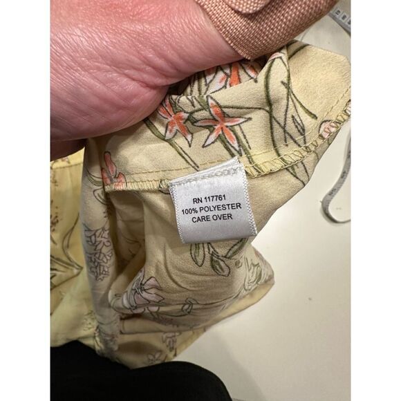 Women's‎ MPH Collection Dress, Yellow Floral, Size M - Picture 7 of 7